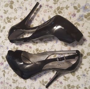 Worthington Black Patent Leather Stillettos